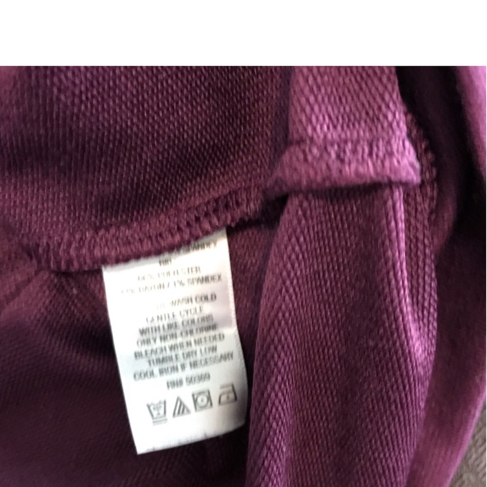 Cascade Collective Purple Cowl Neck Sweater with thumb holes color plumb size:s - Picture 5 of 10